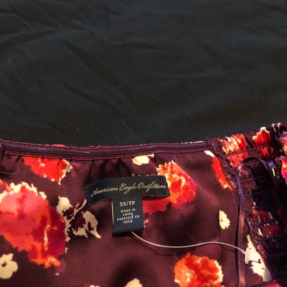 American Eagle Silky Tube Top, Size XS Floral Prin - Picture 3 of 3